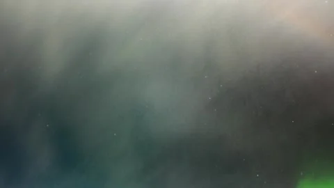 Time lapse of night sky with moon lit clouds and flashing Aurora. Only sky  Stock Footage 291336555