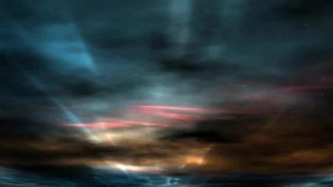 Time lapse of the night sky with rays of light	 Stock Footage 277163250