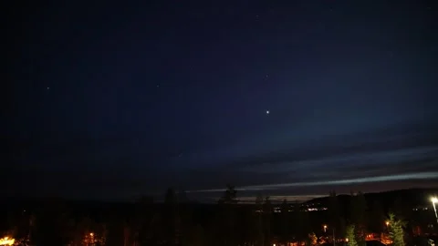 Time lapse night sky sunset Video stock 307503046