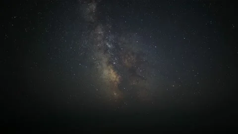 Time lapse of a night starfall against the background of the Milky Way and the Stock Footage 239428203