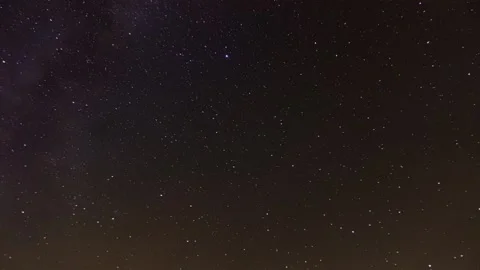 Time lapse of the night starry sky Stock Footage 150337615