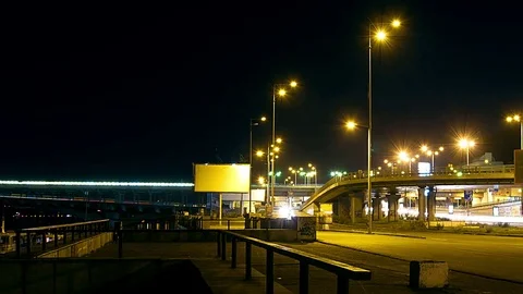 Time lapse of night street, 動画素材 69832584