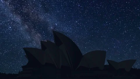 Time lapse of night Sydney Opera, Australia Video stock 112225477