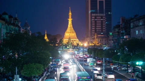 Yangon Night Stock Video Footage | Royalty Free Yangon Night Videos | Pond5