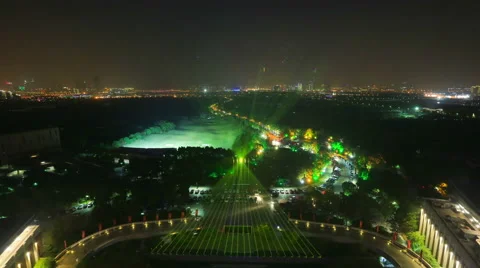  time lapse: night view of Suzhou city,one of  old travel city at China Stock Footage 57128513