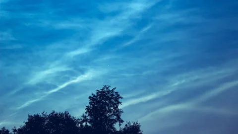 Time lapse noctilucent clouds. Stock Footage 159339465