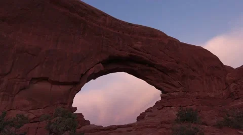 Time lapse of North Window in Arches National Park, Utah Stock Footage 49756900