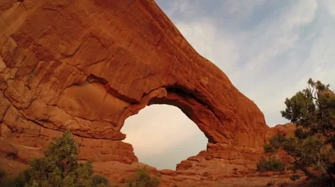 Time lapse of North Window in Arches National Park, Utah Stock Footage 49756969