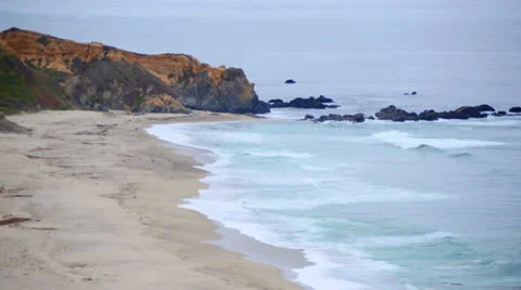 Time Lapse of Northern California Coast Beach Ocean Stock Footage 24831705