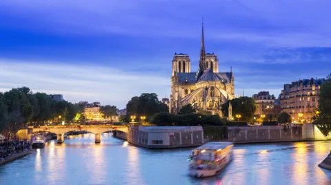 TIME LAPSE NOTREDAME Stock Footage 55941452