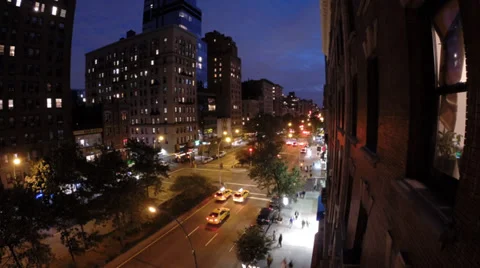 Time Lapse NYC Upper West side Stock Footage 33623654