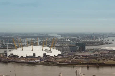 Time lapse of the O2 Arena in London, UK. Stock Footage
