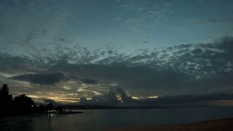 Time Lapse Of Oceanside Sunset Till Dark Video stock 79682710