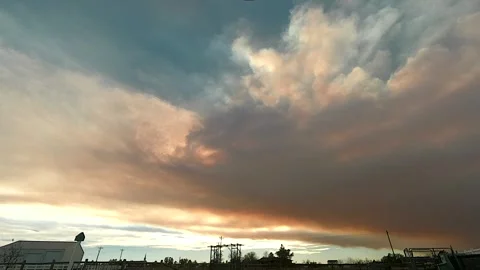 Time Lapse of an October 2020 CO Wildfire 30 Seconds Stock Footage 279856984