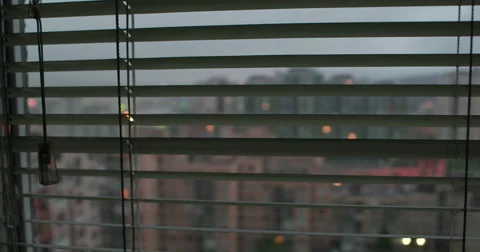 Time lapse from office through window 스톡 동영상 51983534