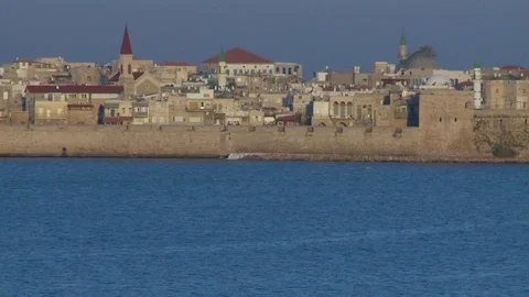 Time Lapse of the Old City of Acre Video stock 76971895