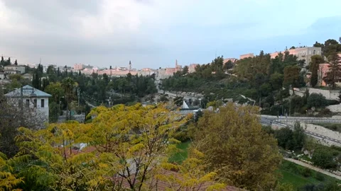 Time lapse of Old City Jerusalem 4K Stock Footage 144317392