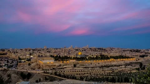 Time lapse of Old City Jerusalem 4K Stock-Footage 151684899