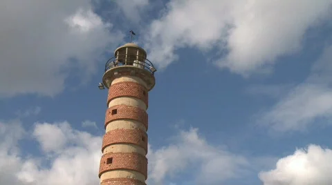 Time lapse old Lighthouse Stock Footage 278157