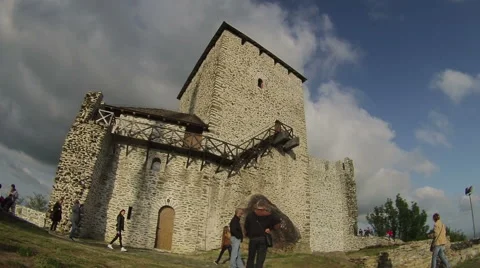 Time lapse old tower Stockbeeldmateriaal 63878764