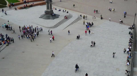 Time lapse - Old Town in Warsaw, Poland Stock Footage 49666087