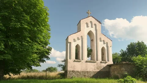 Time lapse of old Ukrainian monastery Stock Footage 200930794