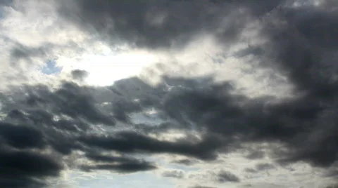 Time Lapse: Ominous Clouds Stock-Footage 352590