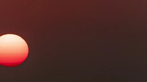 Time Lapse Only Sunset Only Sun and Sky 4444 Stock Footage 285568054