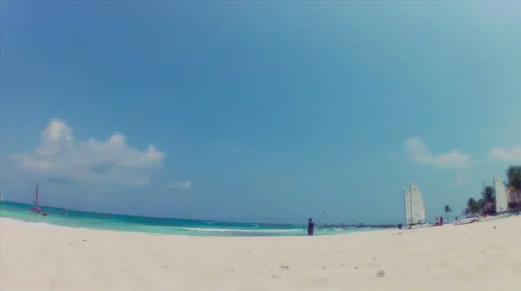 Time lapse ont beach Vídeo Stock 34305034