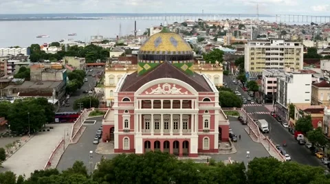 Time Lapse of Opera House Manaus Amazon Stock Footage 50446619