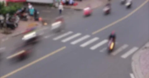 Time lapse or timelapse view of Ho Chi Minh City or Saigon, Vietnam Stock Footage 113510156