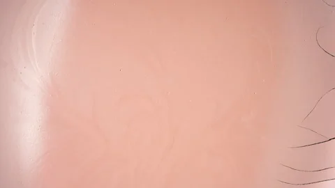 Time-lapse of orange surface drying with mudcracks Stock Footage 341115294
