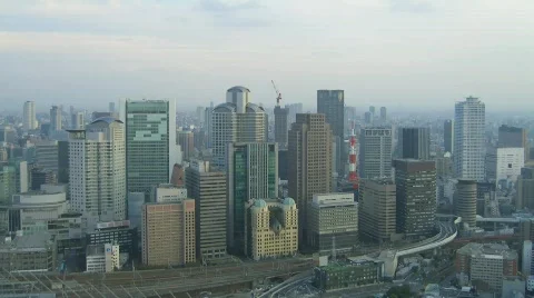 Time lapse Osaka Stock Footage 792697