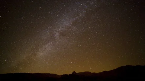 Time lapse of our galaxy Milky way and billions of stars Stock Footage 233380153