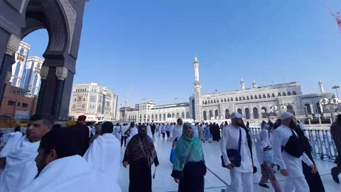 Time Lapse, The Outer Courtyard of the Grand Mosque, December 4, 2022 Stock Footage 280129463