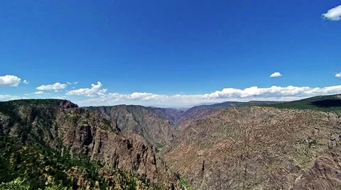 Time Lapse Over Black Canyon National Park Scenic Overview Stock Footage 40690031