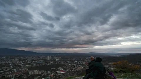Time lapse over the city Stock Footage 322945132