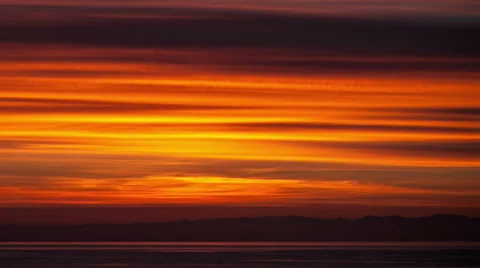 Time lapse over clouds during beautiful sunset Stock Footage 63598977