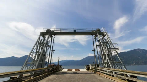Time Lapse Over Ferry Dock at Porteau Cove Provincial Park in Vancouver BC 1080p Stock Footage 50001406