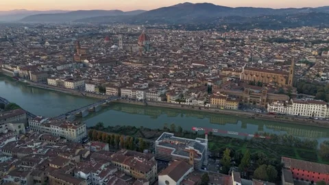 Time-lapse over Florence during sunset Stock-Footage 282588601