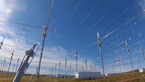 Time lapse over High Frequency Active Auroral Research Program (HAARP), 스톡 동영상 99937282