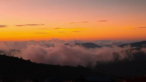 Time lapse over the hill's of Kohima Nagaland Stock Footage 243177254