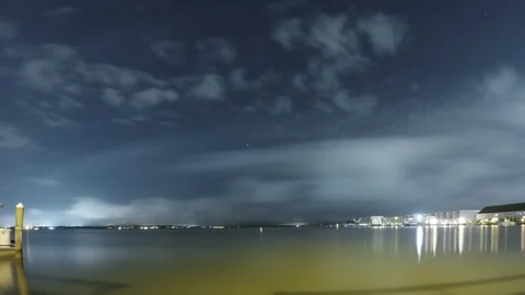 Time lapse over the lagoon Stock Footage 127005360