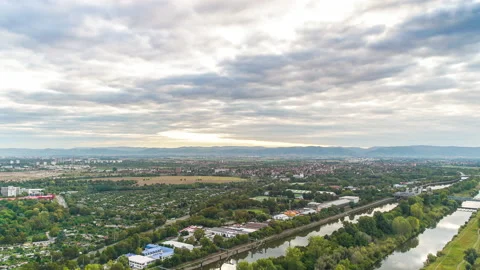 Time Lapse over Mannheim from the Telecommunication Tower Vídeos de archivo 152168474