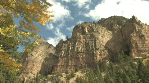 Time Lapse over Mountain Stock Footage 270364