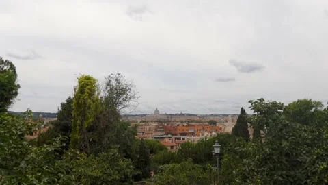 Time lapse over Rome Stock Footage 156902196