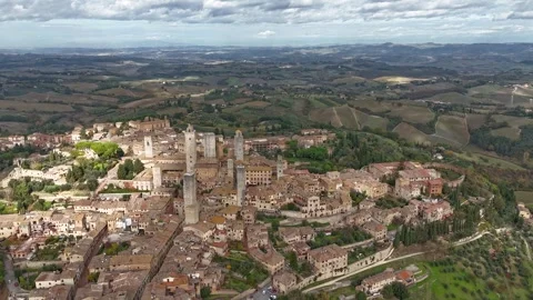 Time-lapse over San Gimignano Stock-Footage 282654923