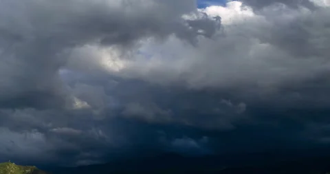 Time Lapse of overcast sky, concept of the future disturbing. Stock Footage 311051044