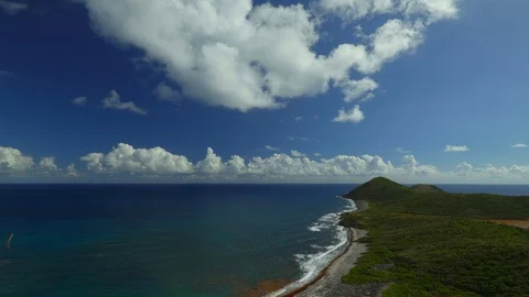 Time lapse overlooking drunk bay, st john Stock Footage 101339478