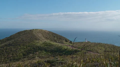 Time lapse overview of Cape Reinga Stock Footage 39588064